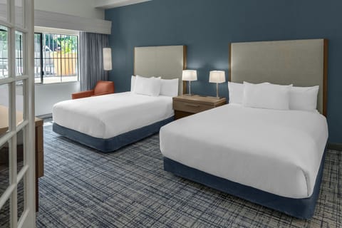 Room, 2 Queen Beds | In-room safe, desk, blackout drapes, soundproofing