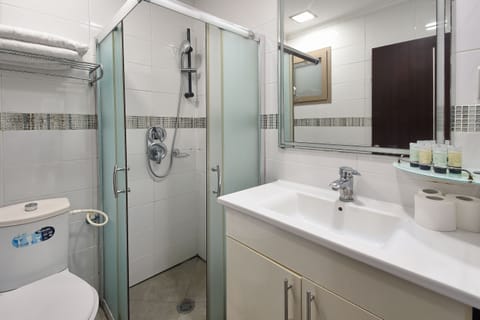 Double Room | Bathroom | Free toiletries, bathrobes, towels