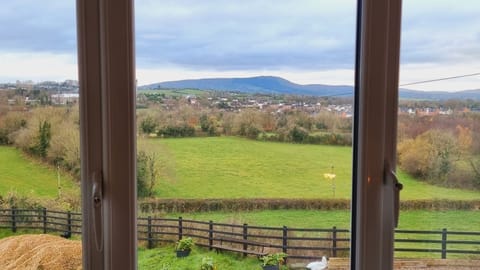 Panoramic views of the Sperrin Mountains, Slieve Gallion Braes and the surrounding countryside from bedrooms 1, 2 and 4..