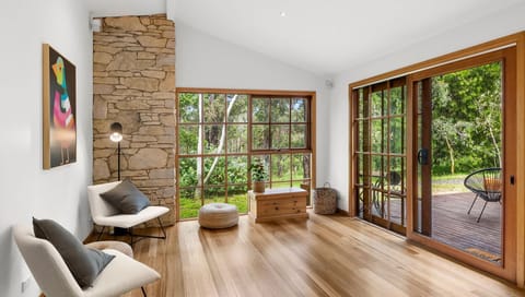 The house has many spaces for lounging and unwinding, so everyone can have their own space to rest or bond.