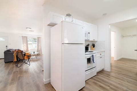 Spacious kitchen with a seamless flow into the living area
