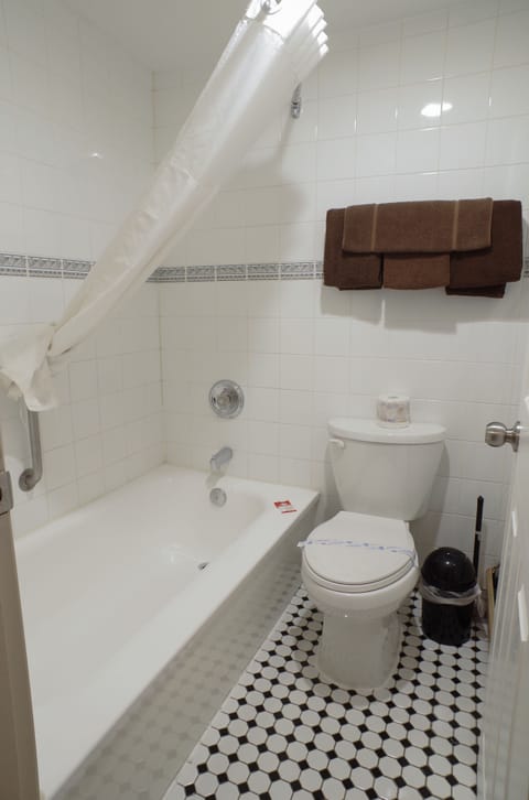 Room, Multiple Beds, Non Smoking (3 Double Beds) | Bathroom | Combined shower/tub, free toiletries, hair dryer, towels