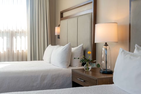 Suite, 2 Queen Beds, Accessible, Jetted Tub (Walk-in Shower) | Egyptian cotton sheets, premium bedding, in-room safe, desk