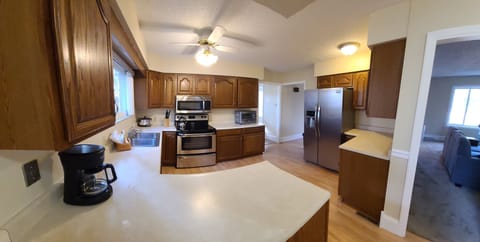 Toaster over, Mr. Coffee, hand mixer, blender, full size crockpot.