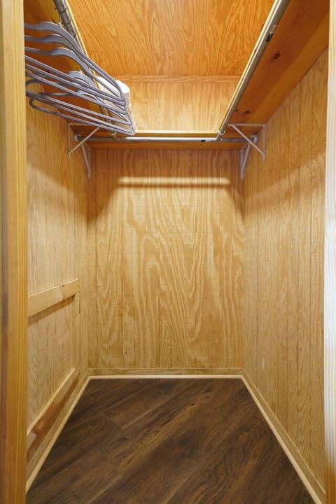 Experience the convenience of a walk-in closet during your stay, providing ample space to hang your clothes or store your bags after check-in.