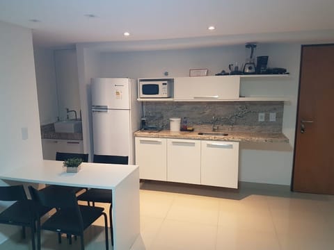 Apartment | Private kitchen | Fridge, microwave, cookware/dishes/utensils