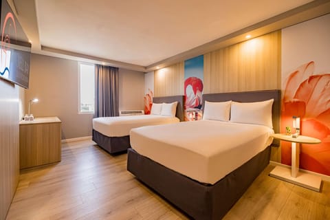 Premier Room, 2 Double Beds (Newly Renovated) | In-room safe, desk, soundproofing, iron/ironing board