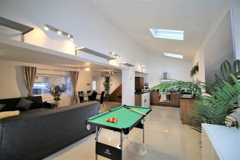 Pool table for entertainment