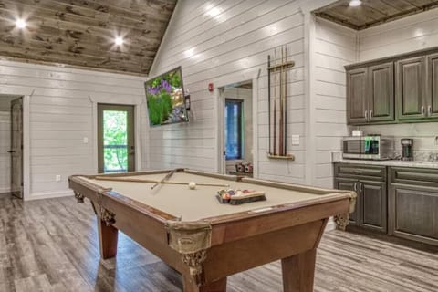 Pool Table and kitchenette