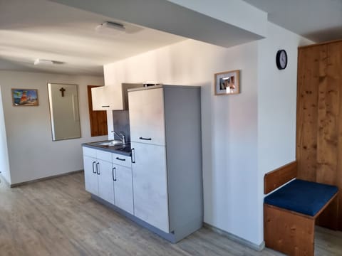 Basic Apartment | Private kitchen | Full-size fridge, microwave, stovetop, coffee/tea maker