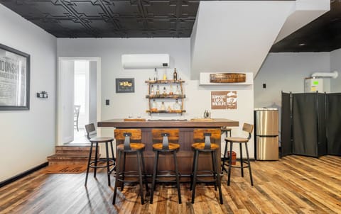 This bar area brings a touch of elegance and a dash of fun where stories flow as smoothly as the drinks.