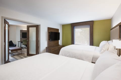 Suite, 2 Queen Beds | In-room safe, desk, blackout drapes, iron/ironing board