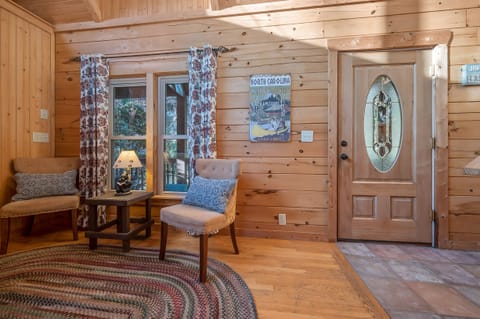 Entering the home facing front door