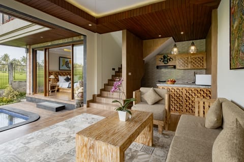 Villa, 2 Bedrooms | Living room | 32-inch LED TV with digital channels