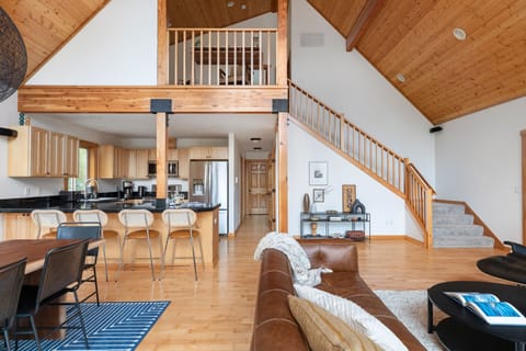 View of the main living area and loft.
