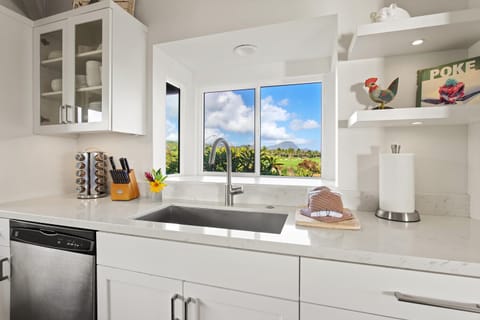Kitchen with a Golf Course View
