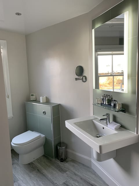 Business Double Room, 1 King Bed | Bathroom | Free toiletries, hair dryer, towels