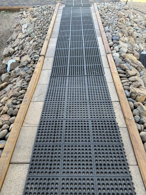 Bridge from Cabin to driveway.