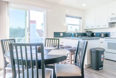 Dining area and kitchen