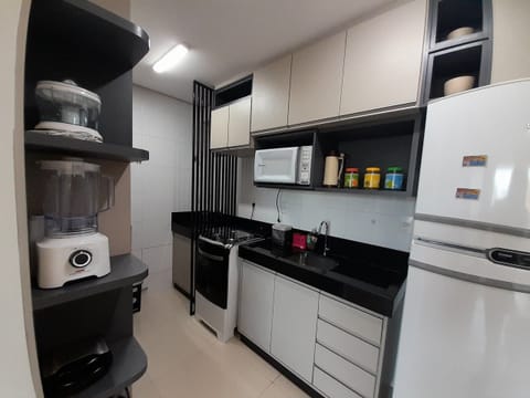 Apartment | Private kitchen | Fridge, microwave, blender, cookware/dishes/utensils