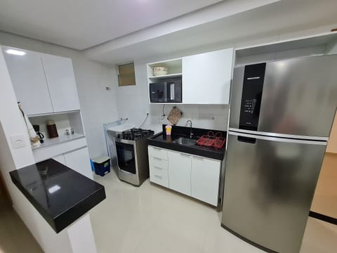 Apartment | Private kitchen | Fridge, microwave, blender, cookware/dishes/utensils