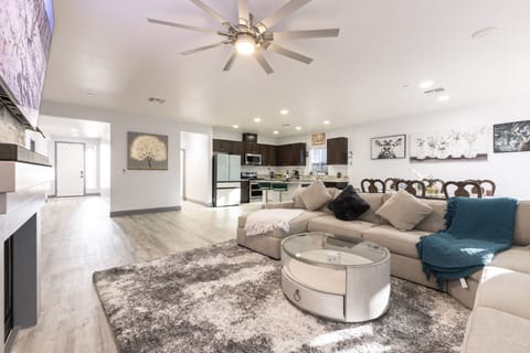 Indulge in the comfort and convenience of our stylish vacation home.