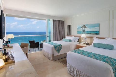 Superior Two Bedroom Presidential Suite Ocean View - Kids & Teens Free | Premium bedding, free minibar, in-room safe, individually furnished