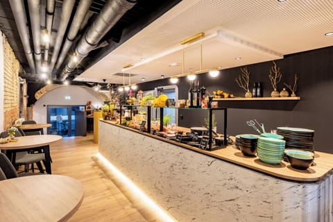 Daily buffet breakfast (EUR 18 per person)