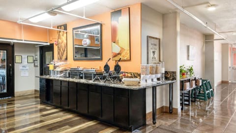 Free daily self-serve breakfast