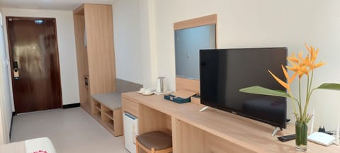 Deluxe Single Room | Living area | Flat-screen TV