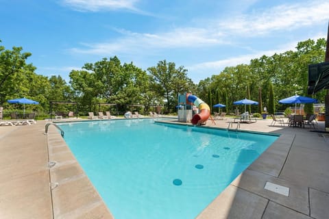 Community Outdoor Pool is typically open from Memorial Day Weekend to Labor Day.