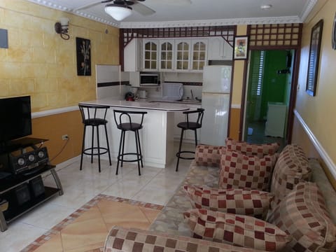 Apartment, 1 Bedroom | Private kitchen | Full-size fridge, microwave, oven, coffee/tea maker