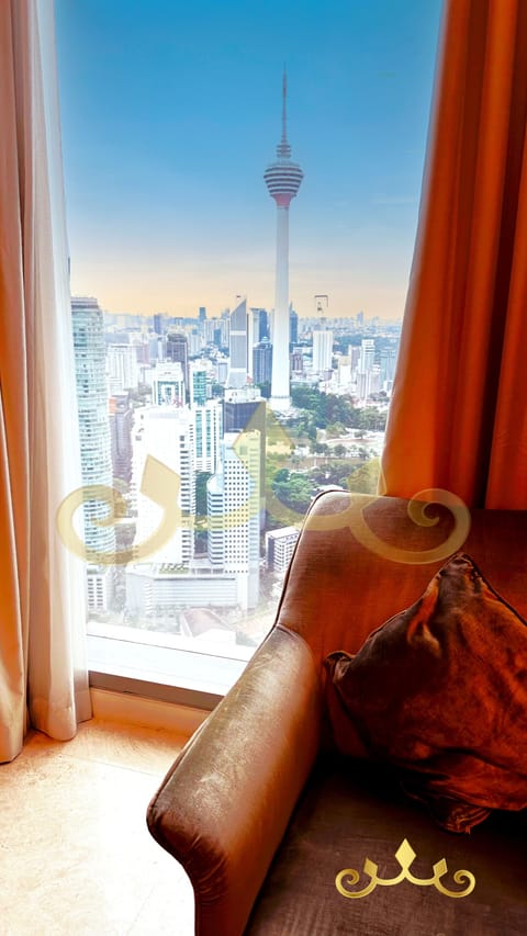 Premier Apartment, 1 Bedroom, City View (KL Tower View Suite) | Living room | 32-inch flat-screen TV with satellite channels, TV