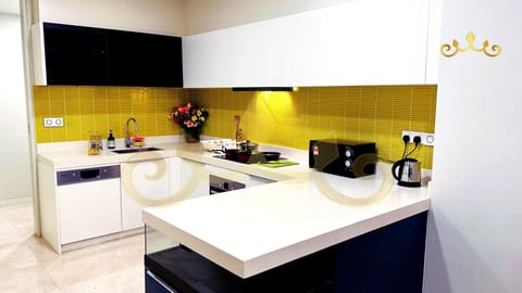 Presidential Three Bedroom Apartment KL Tower View | Private kitchenette | Fridge, microwave, oven, dishwasher