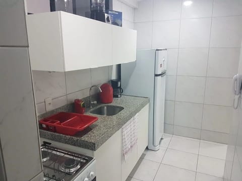 Apartment | Private kitchen | Fridge, blender, cookware/dishes/utensils