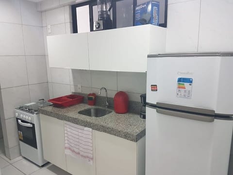 Apartment | Private kitchen | Fridge, blender, cookware/dishes/utensils