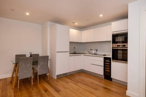 Apartment | Private kitchen | Fridge, microwave, oven, stovetop