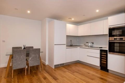 Apartment | Private kitchen | Fridge, microwave, oven, stovetop