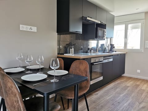 Family Apartment, Terrace, Park View (Cap d'Ona) | Private kitchenette | Microwave, espresso maker, coffee/tea maker, electric kettle