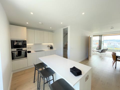 Kitchen and living area