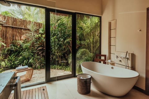 Viceroy Villa with Private Plunge Pool and Deck | Bathroom | Shower, designer toiletries, hair dryer, bathrobes