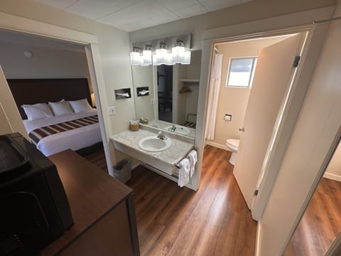 King View Suite (No Pets) | Bathroom | Shower, free toiletries, hair dryer, towels