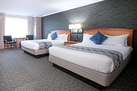 Standard Room, 2 Queen Beds | Down comforters, in-room safe, desk, laptop workspace