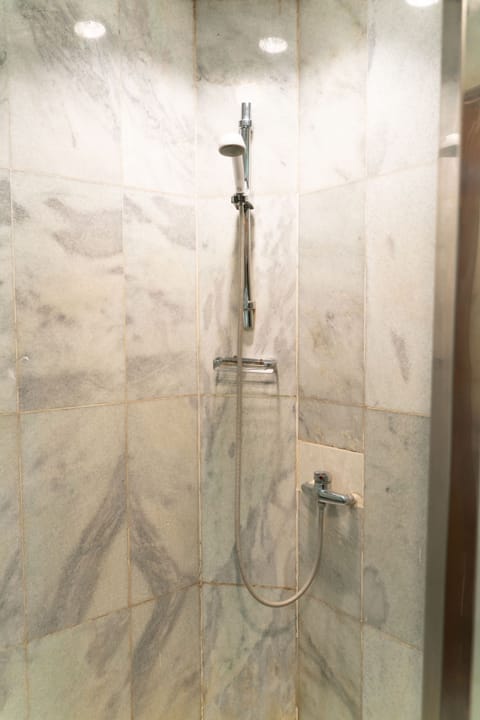 Deluxe Room | Bathroom | Shower, rainfall showerhead, towels