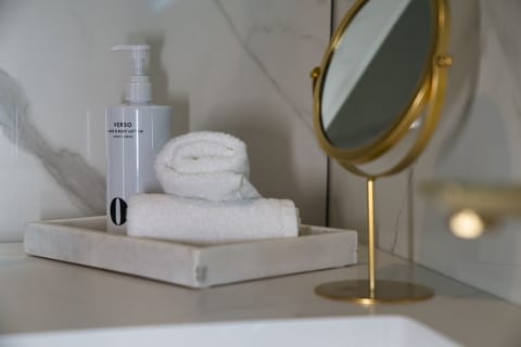 Free toiletries, hair dryer, bathrobes, slippers