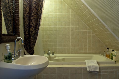 Classic Room, 1 Queen Bed | Bathroom | Shower, hydromassage showerhead, free toiletries, bathrobes