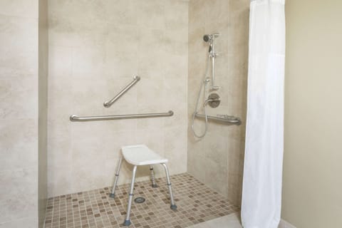 Room, 1 King Bed, Accessible, Non Smoking (Mobility) | Bathroom shower