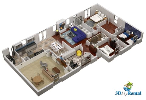 3D Rendering of Interior