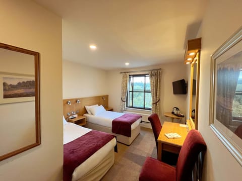 Twin Room | Desk, laptop workspace, blackout drapes, iron/ironing board