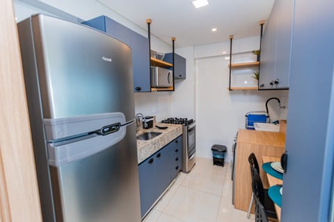 Apartment | Private kitchen | Full-size fridge, microwave, oven, stovetop